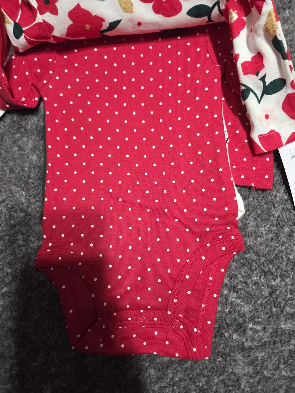 Carter's 4 Pack Holiday/winter Onesies.